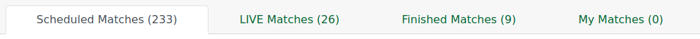 The four home tabs
