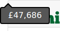 Odds liquidity tooltip