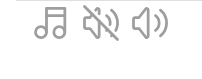 Mute and unmute states